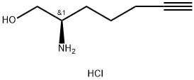 (R)-bishomopropargylglycinol hydrochloride Struktur