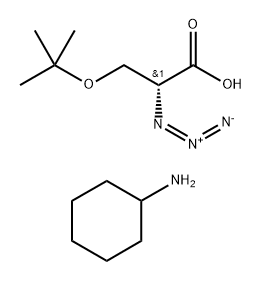 D-azidoserine tert-butyl ether CHA salt Struktur