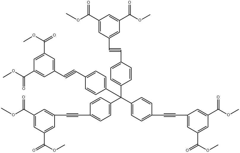 octamethyl 5,5',5'',5'''-[methanetetrayltetrakis(4,1-phenyleneethyne-2,1-diyl)]tetraisophthalate