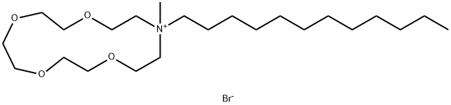 N-dodecyl-N-methylmonoazonium 15-crown Struktur