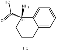 (R)-1-amino-1,2,3,4-tetrahydronaphthalene-1-carboxylic acid hydrochloride Struktur