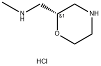 2-Morpholinemethanamine, N-methyl-,dihydrochloride, (R)- Struktur