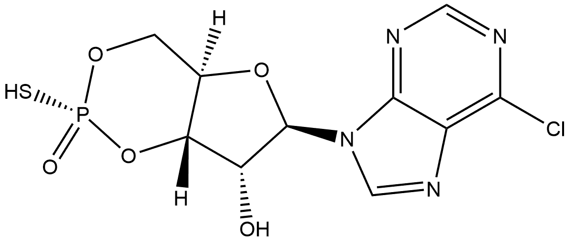 Rp-6-Cl-cPuMPS Struktur