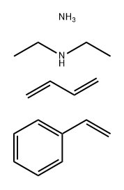 Ethanamine, N-ethyl-, reaction products with maleated oligomeric polybutadiene-styrene polymer, ammonium salts, compds. with diethylamine Struktur