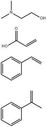 2-Propenoic acid compd. with 2-(dimethylamino)ethanol (1:1) polymer with ethenylbenzene and (1-methylethenyl)benzene Struktur