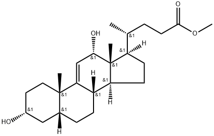 (3α, 5β, 12α)-3, 12-dihydroxy-Chol-9(11)-en-24-oic acid methyl ester Struktur