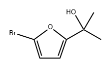 2-Bromo-5-(1-hydroxy-1-methylethyl)furan Struktur