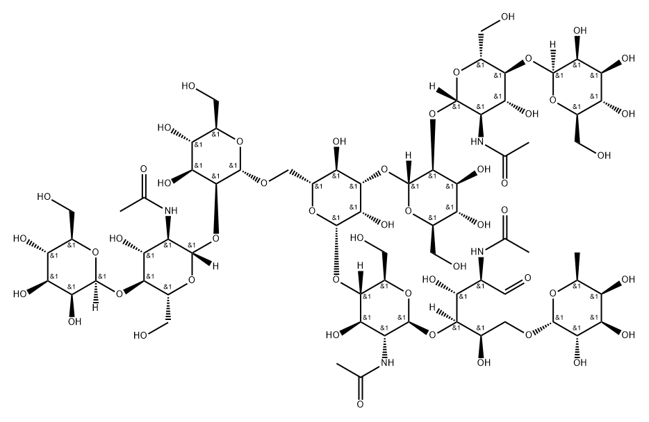 NA2F N-Glycan Struktur