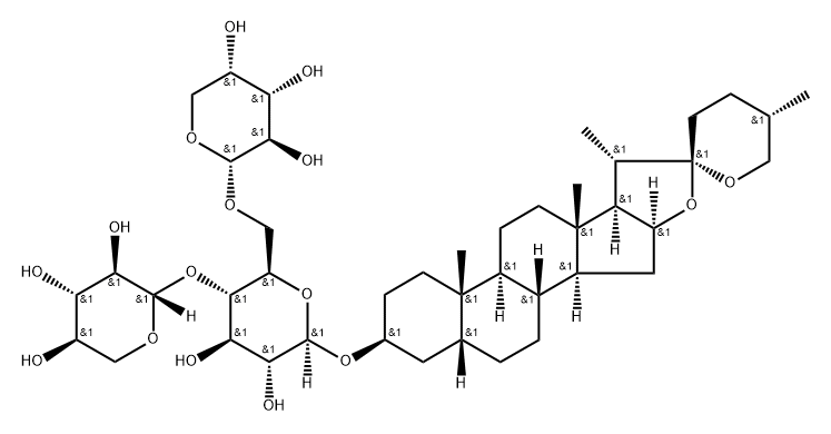 Aspafilioside B Struktur