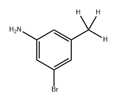 Benzenamine, 3-bromo-5-(methyl-d3)- Struktur