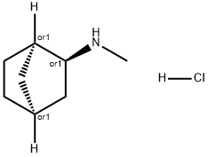 Bicyclo[2.2.1]heptan-2-amine, N-methyl-, hydrochloride (1:1), (1R,2S,4S)-rel- Struktur