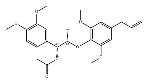 Maceneolignan H Struktur