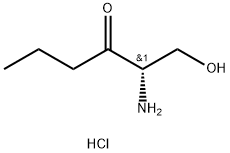 3-Hexanone, 2-amino-1-hydroxy-, hydrochloride (1:1), (2S)- Struktur