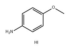 Benzenamine, 4-methoxy-, hydriodide (1:1) Struktur