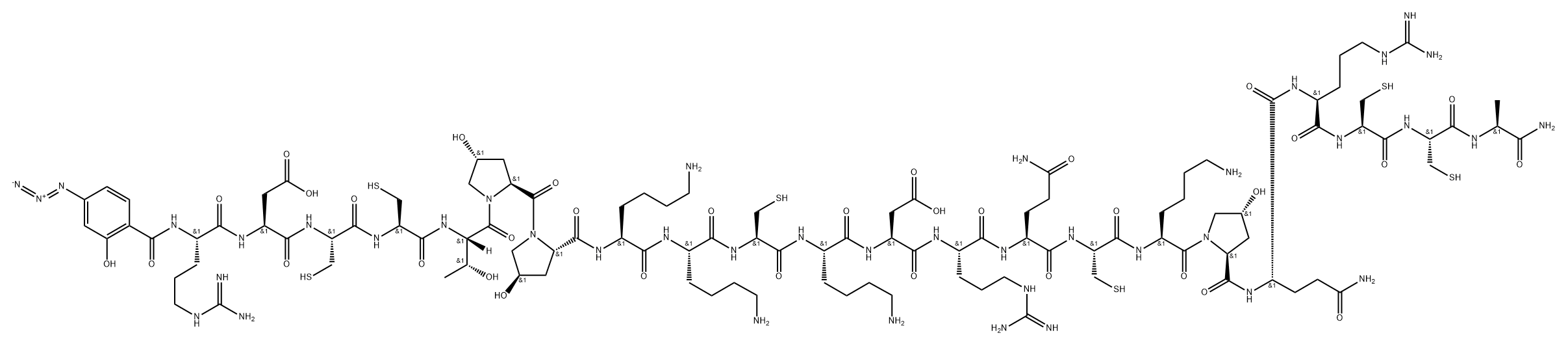 mu conotoxin GIIIA, 4-azidosalicylyl- Struktur