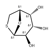 .beta.-D-Galactopyranose, 1,6-dideoxy-1,6-epithio- Struktur