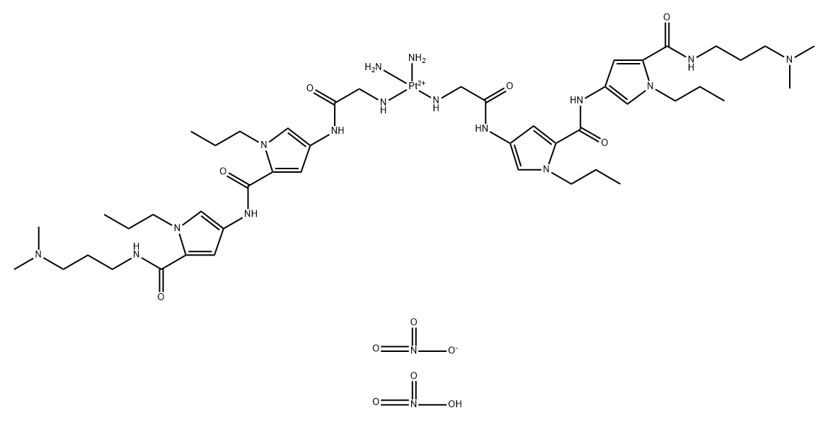 Pt-bis-netropsin Struktur