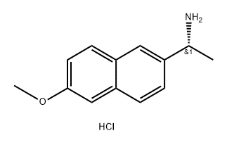 2-Naphthalenemethanamine, 6-methoxy-α-methyl-, hydrochloride, (R)- (9CI) Struktur