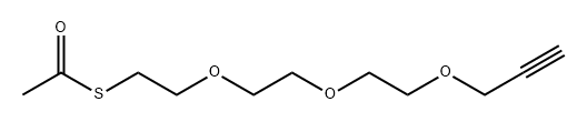 Acs-PEG3-propargyl Struktur