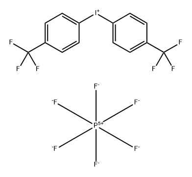 Iodonium, bis[4-(trifluoromethyl)phenyl]-, hexafluorophosphate(1-) (1:1) Struktur