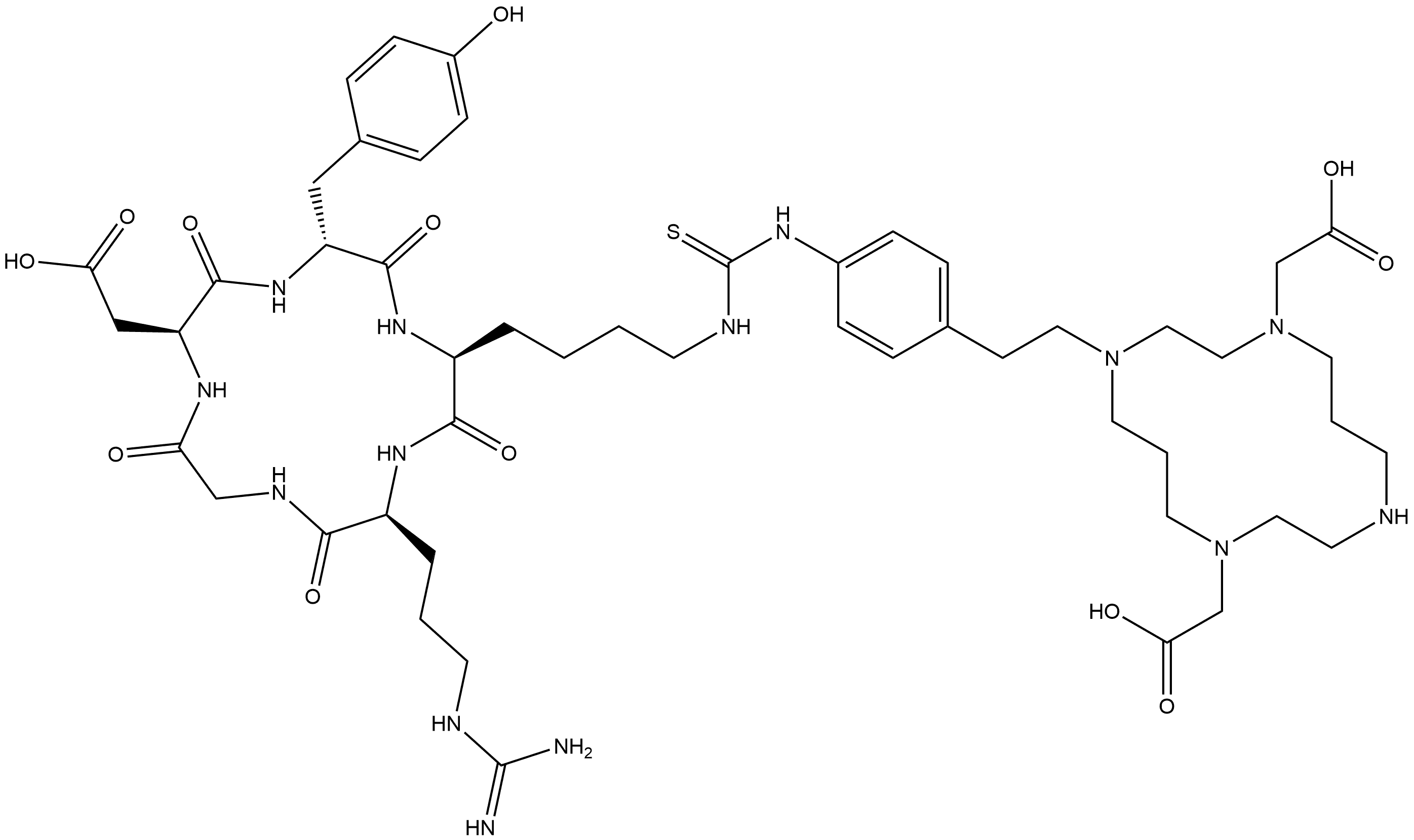 c(RGDyK) Struktur