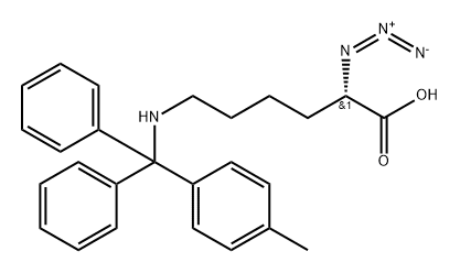 N3-L-Lys(Mtt)-OH Struktur