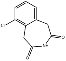 6-chloro-1,5-dihydro-3-benzazepine-2,4-dione Struktur