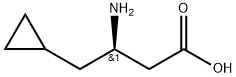 (3R)-3-amino-4-cyclopropylbutanoic acid Structure