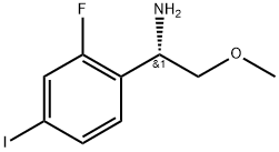 (1S)-1-(2-fluoro-4-iodophenyl)-2-methoxyethanamine Struktur