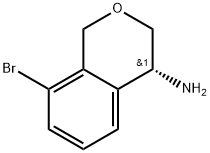 (R)-8-bromoisochroman-4-amine Struktur