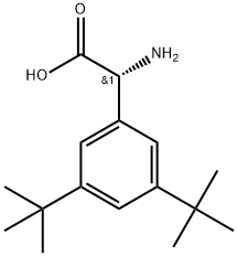 (R)-2-amino-2-(3,5-di-tert-butylphenyl)aceticacid Struktur