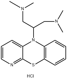 1,3-PropanediaMine, N1,N1,N3,N3-tetraMethyl-2-(5H-pyrido[2,3-b][1,4]benzothiazin-5-yl)-, hydrochloride (1:2) Struktur