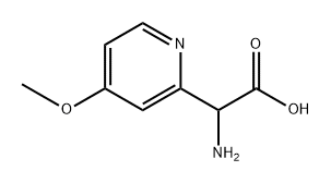 2-amino-2-(4-methoxypyridin-2-yl)acetic acid Struktur