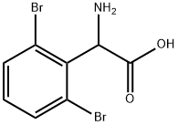 Benzeneacetic acid, α-amino-2,6-dibromo- Struktur