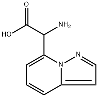 2-amino-2-{pyrazolo[1,5-a]pyridin-7-yl}acetic acid Struktur