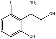 2-(1-amino-2-hydroxyethyl)-3-fluorophenol Structure