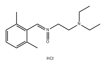 1,2-Ethanediamine, N2-[(2,6-dimethylphenyl)methylene]-N1,N1-diethyl-, N2-oxide, hydrochloride (1:1) Struktur