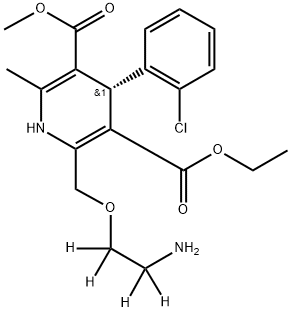 (S)-Amlodipine-D4 Struktur