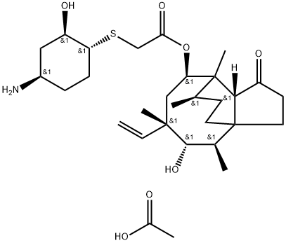 Lefamulin acetate Struktur