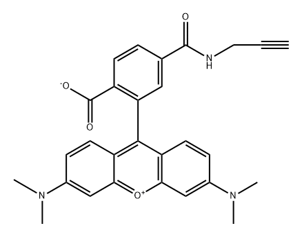 TAMRA alkyne, 6-isomer Struktur