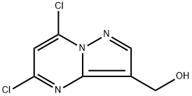 {5,7-dichloropyrazolo[1,5-a]pyrimidin-3-yl}methanol Struktur