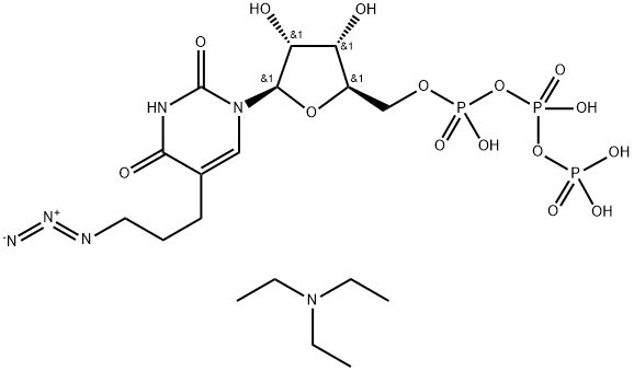 5-(3-Azidopropyl)-UTP 4TEA Struktur