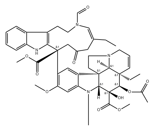 4',5'-Didehydro-4'-deoxy-2',19'-dioxo-2',19'-secovincaleukoblastine Struktur