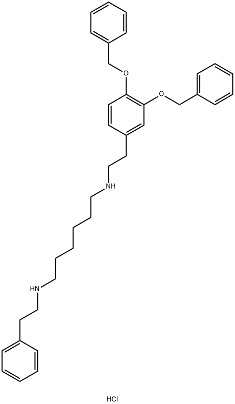 3,4-O-Dibenzyl Dopexamine Hydrochloride Struktur