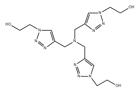 1H-1,2,3-Triazole-1-ethanol, 4,4',4''-[nitrilotris(methylene)]tris- Struktur