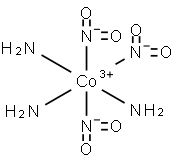 TRIAMMINETRINITROCOBALT(III) Struktur