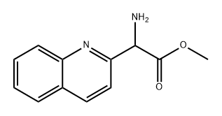 methyl 2-amino-2-(quinolin-2-yl)acetate Struktur