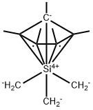 Silicon, trimethyl[(1,2,3,4,5-η)-1,2,3,4,5-pentamethyl-2,4-cyclopentadien-1-yl]-