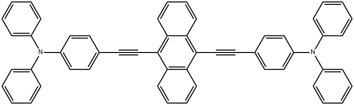 Benzenamine, 4,4'-(9,10-anthracenediyldi-2,1-ethynediyl)bis[N,N-diphenyl- (9CI) Struktur