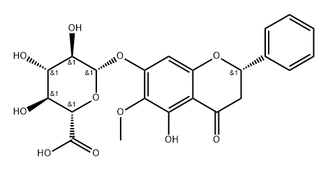 二氫木蝴蝶素A 7-O-Β-D-葡萄糖醛酸苷, 1370002-08-6, 結(jié)構(gòu)式